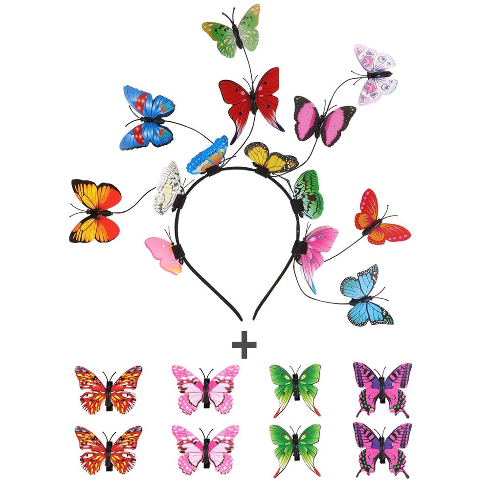 7729 Butterfly Fascinator Hat Monarch Derby Headband Crown Tea